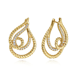 14K-Yellow-Gold-Diamond-And-Rope-Twisted-Earrings1