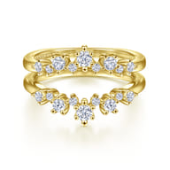 14K Yellow Gold Diamond Anniversary Band