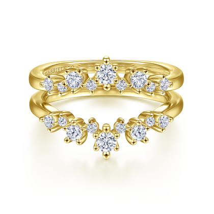 14K Yellow Gold Diamond Anniversary Band