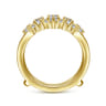 Enhancer Wedding Ring in 14k Yellow Gold with Round Natural Diamond at Gabriel & Co.