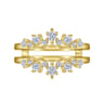 Enhancer Wedding Ring in 14k Yellow Gold with Round Natural Diamond at Gabriel & Co.