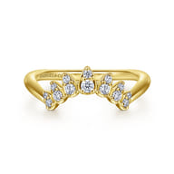 14K Yellow Gold Diamond Anniversary Band