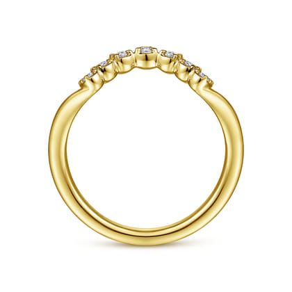 14K Yellow Gold Diamond Anniversary Band
