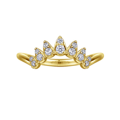 14K Yellow Gold Diamond Anniversary Band