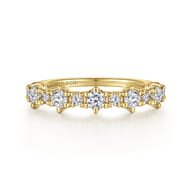14K Yellow Gold Diamond Anniversary Band