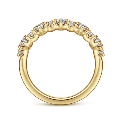 14K Yellow Gold Diamond Anniversary Band