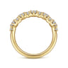 Straight Wedding Ring in 14k Yellow Gold with Round Natural Diamond at Gabriel & Co.