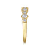 Straight Wedding Ring in 14k Yellow Gold with Round Natural Diamond at Gabriel & Co.