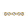 Straight Wedding Ring in 14k Yellow Gold with Round Natural Diamond at Gabriel & Co.