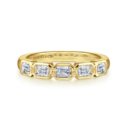14K Yellow Gold Diamond Anniversary Band