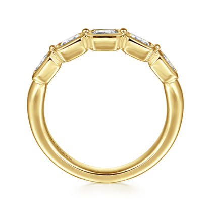 14K Yellow Gold Diamond Anniversary Band
