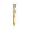 Fancy Wedding Ring in 14k Yellow Gold with Round Natural Diamond at Gabriel & Co.