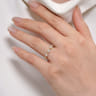Fancy Wedding Ring in 14k Yellow Gold with Round Natural Diamond at Gabriel & Co.