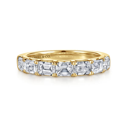 14K Yellow Gold Diamond Anniversary Band