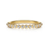 Straight Wedding Ring in 14k Yellow Gold with  Natural Diamond at Gabriel & Co.