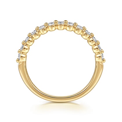 14K Yellow Gold Diamond Anniversary Band