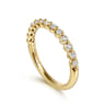 Straight Wedding Ring in 14k Yellow Gold with  Natural Diamond at Gabriel & Co.