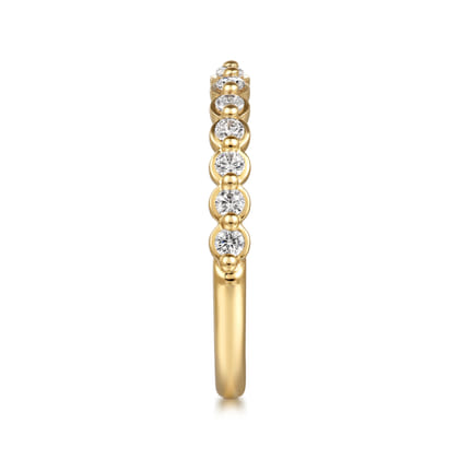 14K Yellow Gold Diamond Anniversary Band