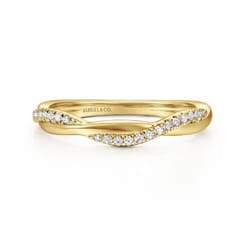 14K Yellow Gold Diamond Anniversary Band