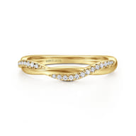 14K Yellow Gold Diamond Anniversary Band