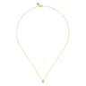 14K Yellow Gold Diamond B Initial Pendant Necklace - 0.08 ct
