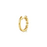 14K Yellow Gold Diamond Baguette Huggie Earrings - 0.32 ct