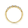 14K Yellow Gold Diamond Band Ring - 0.25 ct