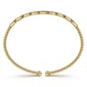 14K Yellow Gold Diamond Bangle Bracelet - 0.25 ct