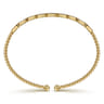 14K Yellow Gold Diamond Bangle Bracelet - 0.25 ct