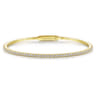 14K Yellow Gold Diamond Bangle - 1.15 ct
