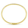 14K Yellow Gold Diamond Bangle - 1.15 ct