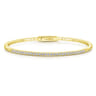 14K Yellow Gold Diamond Bangle - 0.5 ct