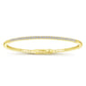 14K Yellow Gold Diamond Bangle - 0.5 ct