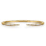 14K Yellow Gold Diamond Bangle - 0.51 ct