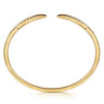 14K Yellow Gold Diamond Bangle - 0.51 ct