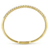 14K Yellow Gold Diamond Bangle - 1.15 ct