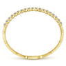 14K Yellow Gold Diamond Bangle - 1.52 ct
