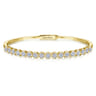 14K Yellow Gold Diamond Bangle - 2.04 ct