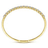 14K Yellow Gold Diamond Bangle - 2 ct