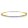 14K Yellow Gold Diamond Bangle - 1.05 ct