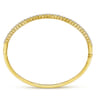 14K Yellow Gold Diamond Bangle - 1.05 ct