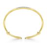 14K Yellow Gold Diamond Bangle - 0.75 ct