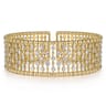 14K Yellow Gold Diamond Bangle - 1.18 ct