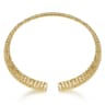 14K Yellow Gold Diamond Bangle - 1.18 ct