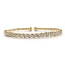 14K Yellow Gold Diamond Bangle - 0.36 ct