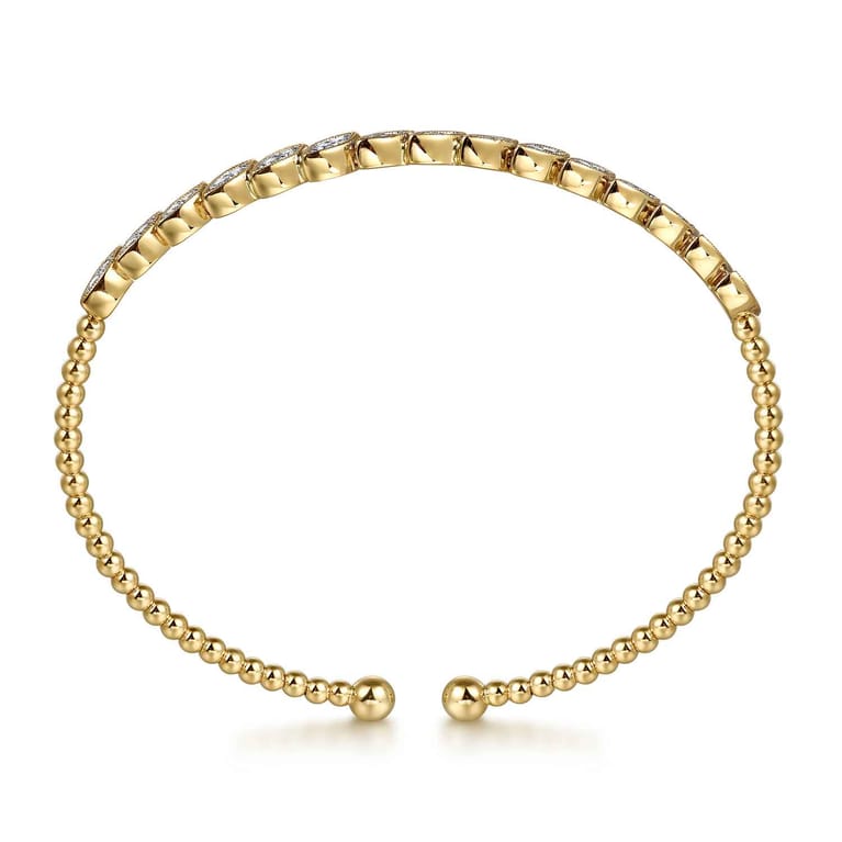 14K Yellow Gold Diamond Bangle - 0.36 ct - Shot 3
