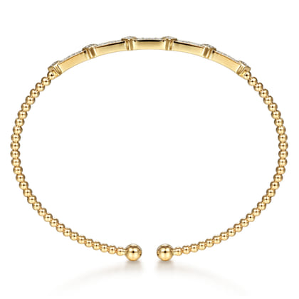 14K Yellow Gold Diamond Bangle