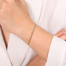 14K Yellow Gold Diamond Bangle - 0.2 ct