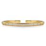 14K Yellow Gold Diamond Bangle - 0.65 ct