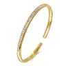 14K Yellow Gold Diamond Bangle - 0.65 ct
